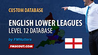 English Lower Leagues Level 12 Database for FM14