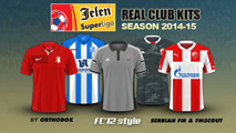 Serbian Jelen Super Liga kits 2014/15
