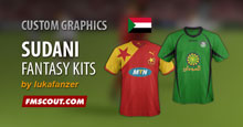 Sudani clubs fantasy kits for FM15