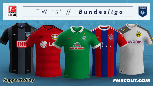 FM 2015 Club Kits - TW'15 kits - German Bundesliga 2014/15