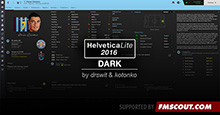 HelveticaLite Dark Skin for FM16