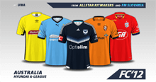 Australia Hyundai A-League kits 2016/17