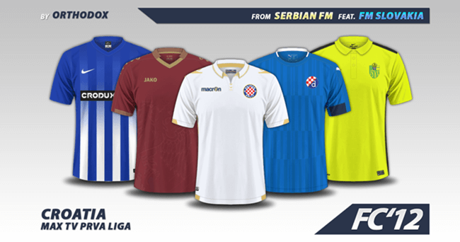 Football Manager 2017 Kits - Croatia MAXtv Prva Liga Kits 2016/17