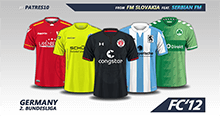 Germany 2. Bundesliga kits 2016/17