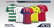 England National League 2016/17 kits