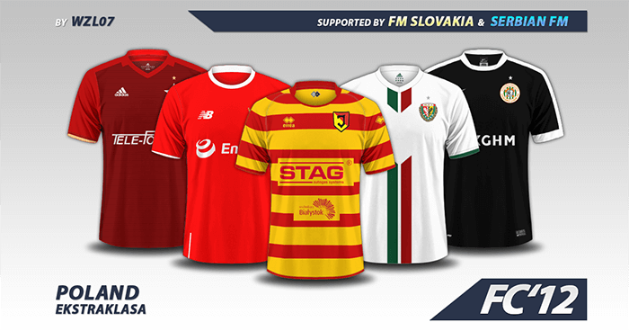 Football Manager 2017 Kits - Poland Ekstraklasa kits 2016/17