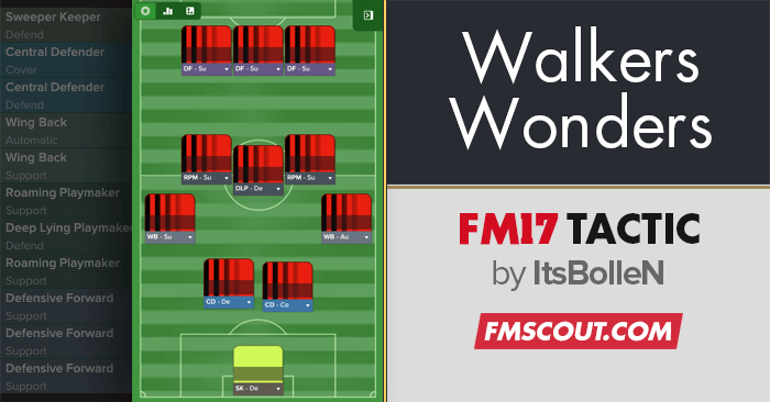 Football Manager 2017 Tactics - FM 2017 Tactic: 4-3-3 Walkers Wonders