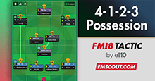 FM18 Tactic: 70% Possession & Goals Machine