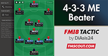 FM18 Tactic: 4-3-3 Match Engine Beater