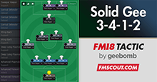 FM18 Tactic: Solid Gee 3-4-1-2 / 5-2-1-2