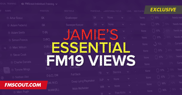 Football Manager 2019 Views & Filters - Jamie's Essential Football Manager 2019 Views