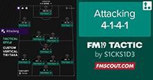 S1CKS1D3's (TOP 50 World Leaderboard) Attacking 4-1-4-1 V4