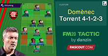 Flamengo Domenec Torrent 4-1-2-3 // FM20 Tactic