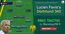 Lucien Favre's Dortmund // FM20 Tactic