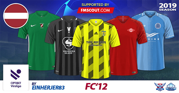 Football Manager 2020 Kits - FC’12 Latvia – Virsliga 2019