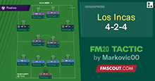 Los Incas 4-2-4 // FM20 Tactic