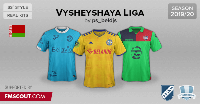 Football Manager 2020 Kits - Belarus - Vysjejsjaja Liga Kits 2019/20 [SS]