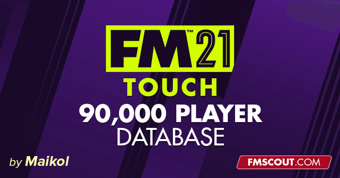 90,000 Player DB For FM21 Touch (DDT Files)