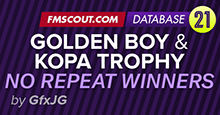 Golden Boy & Kopa Trophy - NO REPEAT WINNERS
