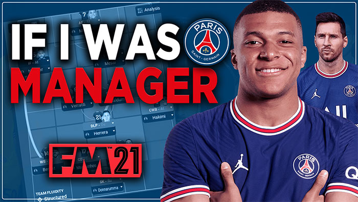 Football Manager 2021 Tactics - PSG 2021-22 Asymmetrical Tactic with Messi as a Trequartista