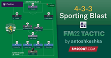 4-3-3 Sporting Blast // FM22 Tactic