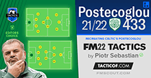 Postecoglou 4-3-3 Celtic // FM22 Tactic
