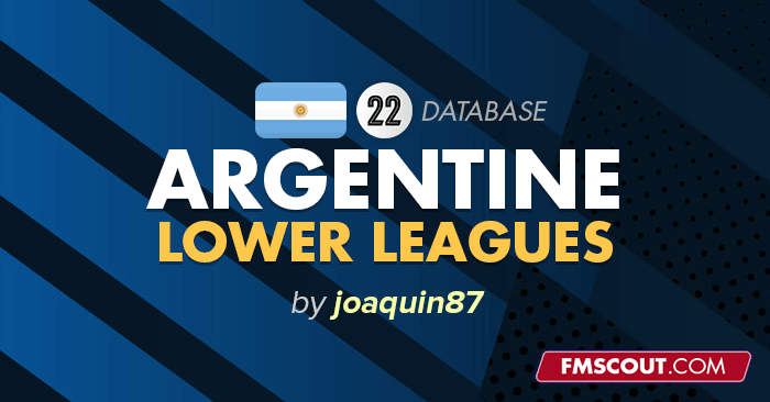 Football Manager 2022 League Updates - FM22 Argentine Lower Leagues