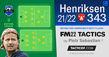 Henriksen 3-4-3 Midtjylland // FM22 Tactic