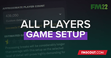 FM22 All Players Game Setup