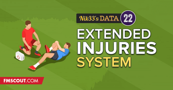 Football Manager 2022 Data Updates - FM22 Extended Injuries System