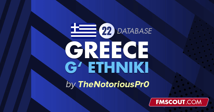 Football Manager 2022 League Updates - Greek Gamma Ethniki for FM22