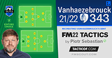 Vanhaezebrouck 3-4-3 Gent // FM22 Tactic