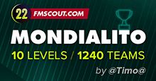 [FM22] Mondialito (10 Levels / 1,240 Teams) - By @Timo@