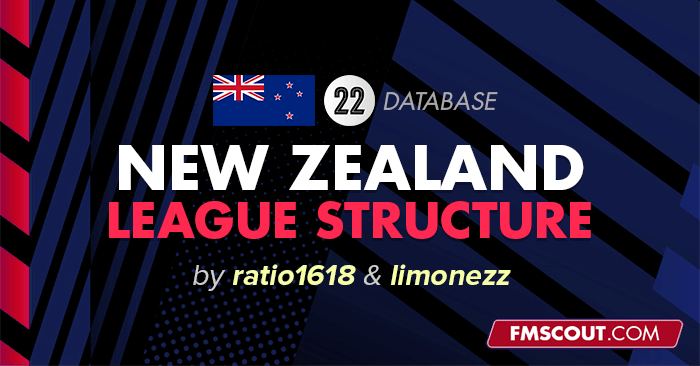 Football Manager 2022 League Updates - New Zealand Leagues for FM22