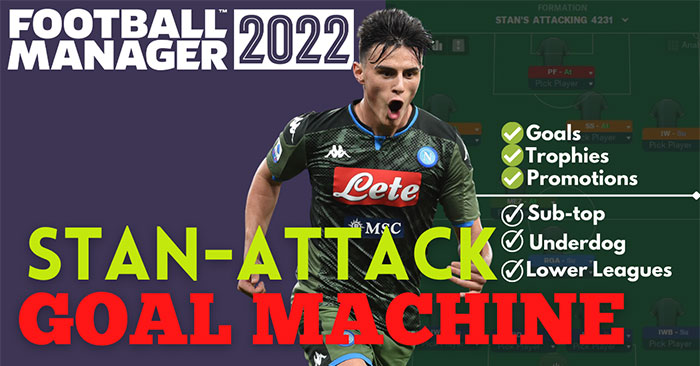 Football Manager 2022 Tactics - Stan's Attacking Menace - Dominate using Lesser Teams