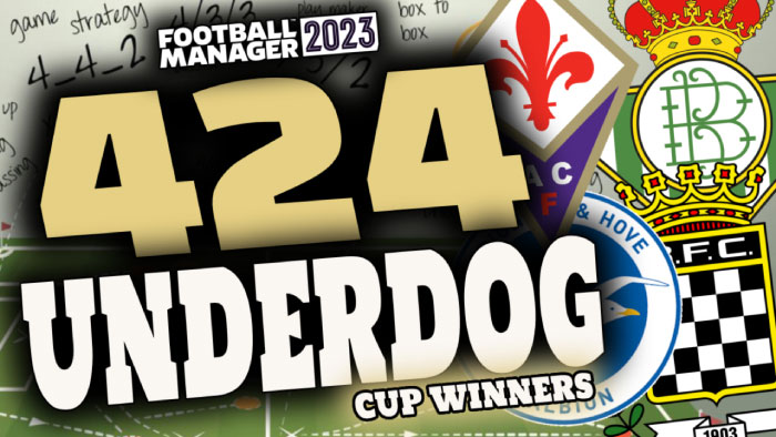 Football Manager 2023 Tactics - 424 Underdog Tactic by FM DNA