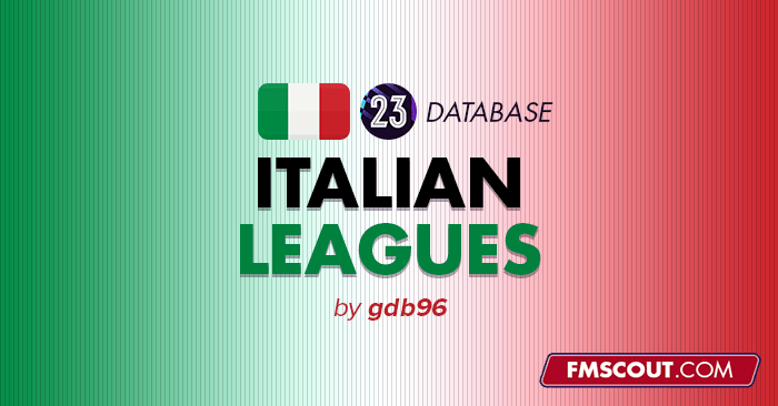 Football Manager 2023 League Updates - Italian Leagues with Playable Youth Teams