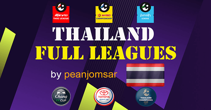 Football Manager 2023 League Updates - FM23 Thai Leagues Complete Football Pyramid