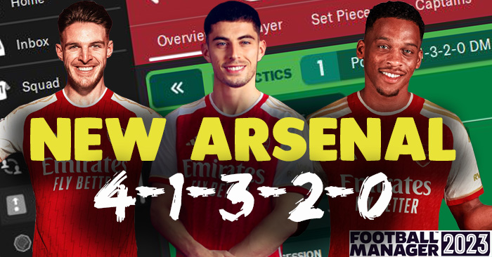 Football Manager 2023 Tactics - NEW ARSENAL Strikerless 4-1-3-2-0