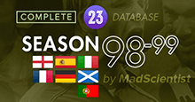 1998/99 Database for Football Manager 2023 by TheMadScientist •