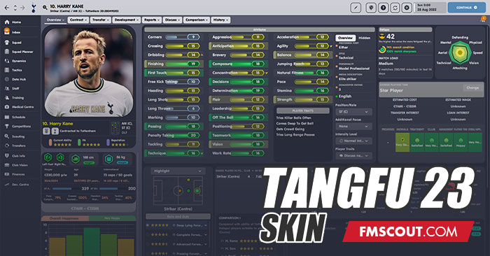 Football Manager 2023 Skins - TangFu FM23 Skin v23.6.0