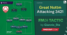 Great Attacking 3-4-2-1 // Nottm Forest 73 points