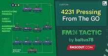 4-2-3-1 Pressing from the GO and Goal!