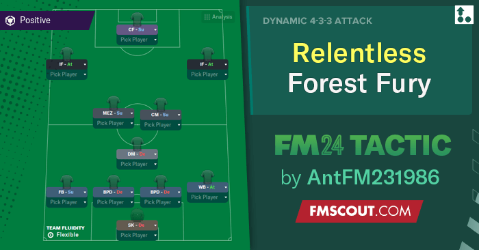 Football Manager 2024 Tactics - The Forest Fury 4-3-3 // Relentless Attacking