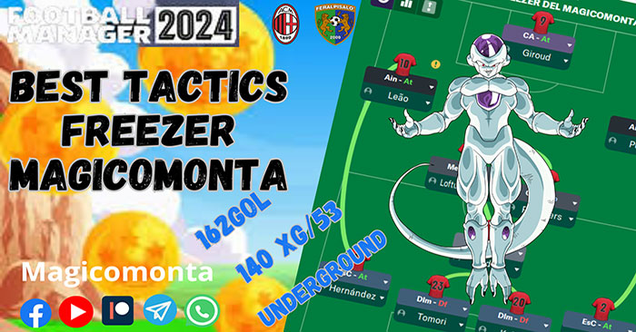Football Manager 2024 Tactics - 4-3-3 Freezer of Magicomonta