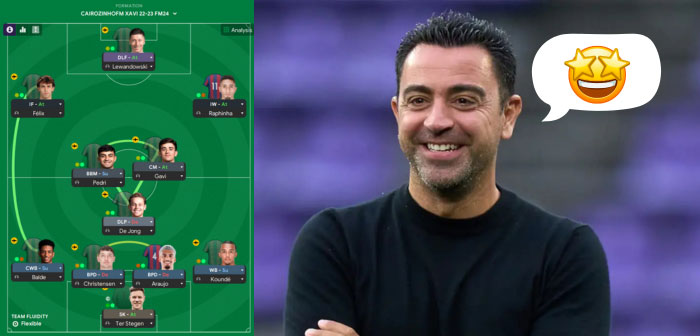 Football Manager 2024 Tactics - The ULTIMATE Xavi Hernandez 4-3-3 // 100+ Goals & 60+% Possession