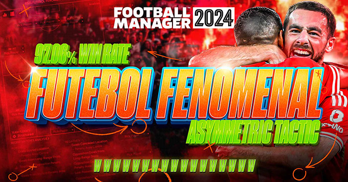 Football Manager 2024 Tactics - Phenomenal Asymmetric Domination (97% WIN RATE)