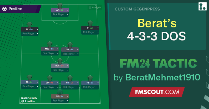 Football Manager 2024 Tactics - Berat's 4-3-3 DOS