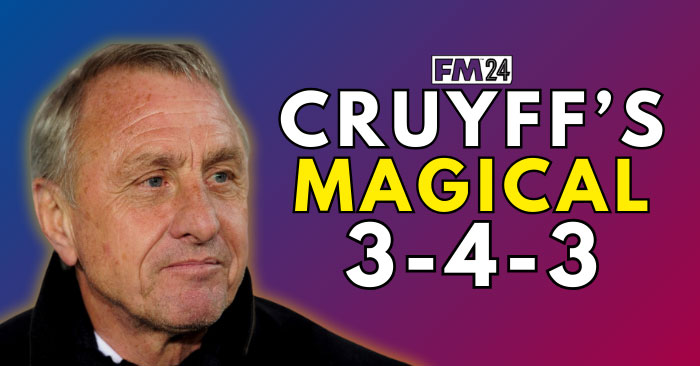 Football Manager 2024 Tactics - Cruyff's 3-4-3 Barcelona // MAGICAL Football