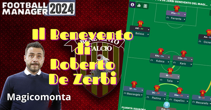 Football Manager 2024 Tactics - De Zerbi's 4-3-3 Benevento